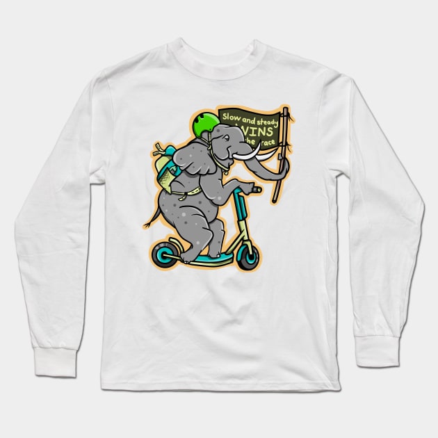 Slow and steady wins the race Long Sleeve T-Shirt by mailboxdisco